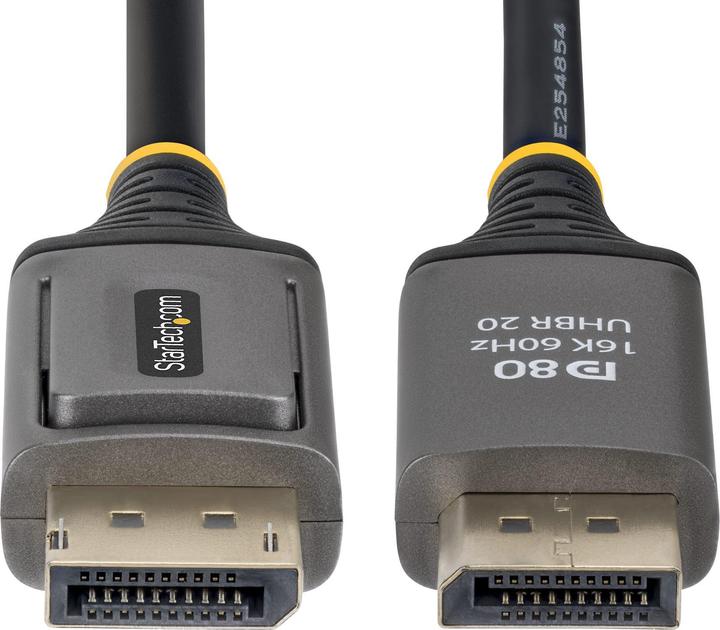 Produktbild StarTech .com DP21V-150C-DP80-CBL, 1,5 m, DisplayPort, DisplayPort, Mâle, Mâle, 15360 x 8640 pixels (1.50 m)