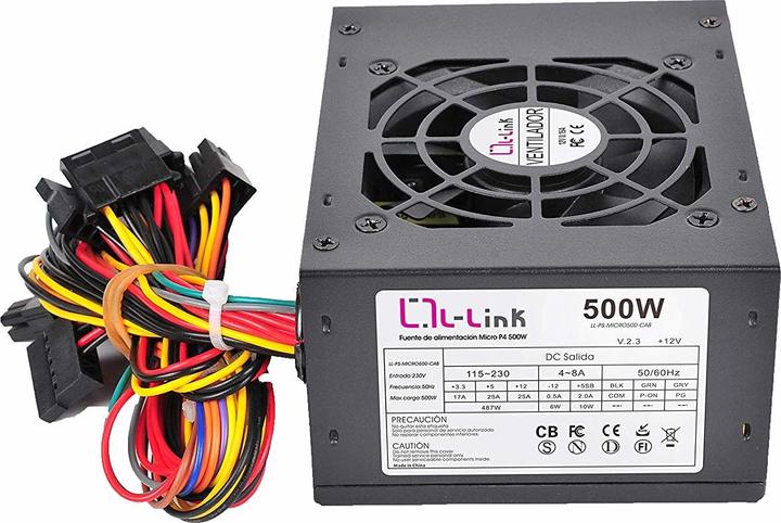 Produktbild L-Link LL-PS-MICRO500-CAB - 500 W - 115 - 230 V - 50/60 Hz - 8 A - 4 A - 487 W (500 W)
