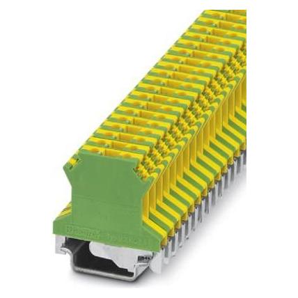 Phoenix Contact Schutzleiter-Reihenklemme USLKG 2,5 Grün-Gelb 50 St. (0441025), Elektronikzubehör + Gehäuse, Gelb, Grün