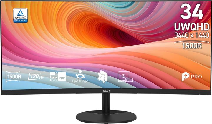 Actual product image MSI PRO MP341CQDE E12 (3440 x 1440 pixels, 34")