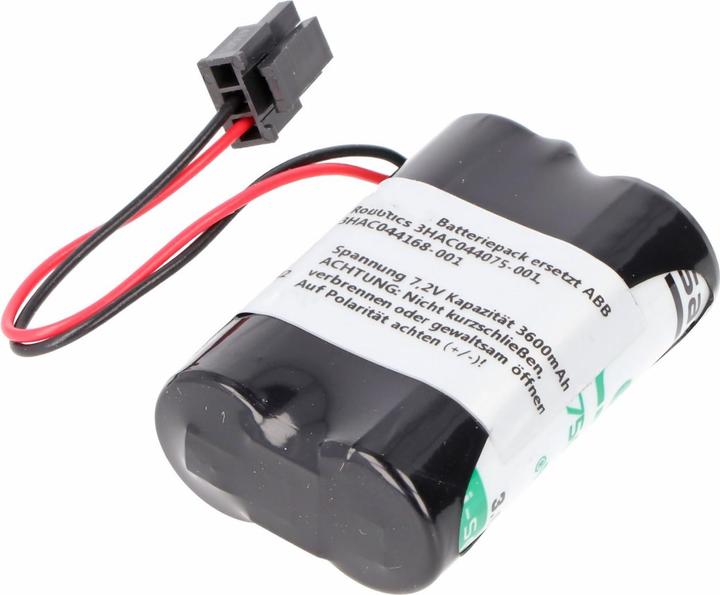 Produktbild AccuCell Batteriepack ABB Robotics 3HAC044075-001, 3HAC044168-001, IRB 140 (7.20 V, 3600 mAh)