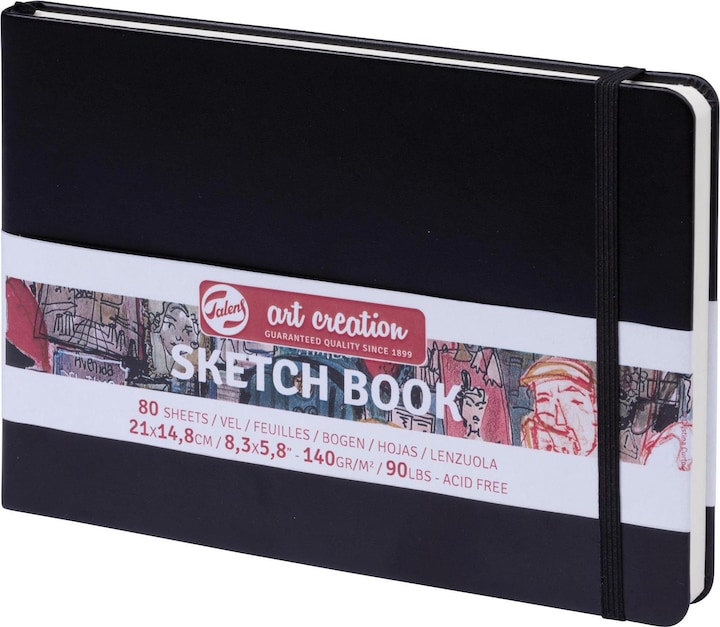 Talens Sketchbook (A5, Plain, Hardcover)