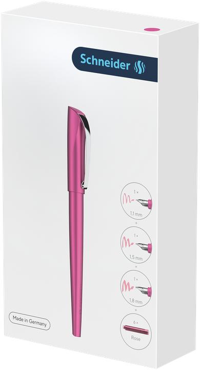 Actual product image Schneider Calligraphy fountain pen Callissima Gift Box (Pink, 3x)