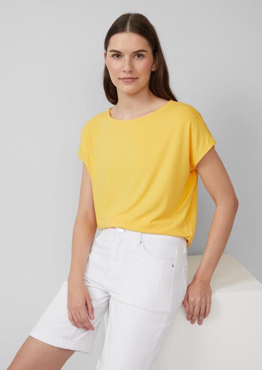 Actual product image S.Oliver T-Shirt Fliessendes Jersey-Shirt mit überschnittenen Schultern (42)