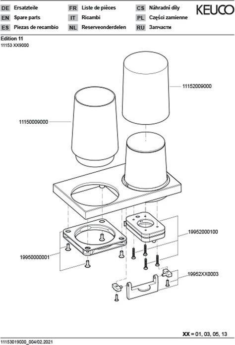 Productafbeelding Keuco Dubbele houder EDITION 11 Gl u Lot-sp Kri-gl/bro geb