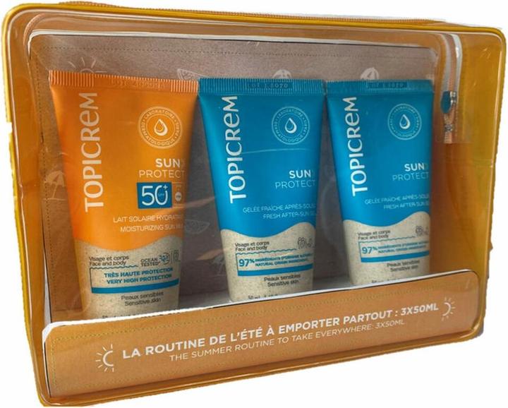 Topicrem Sun Protect Lait SPF50+ + Aftersun + Gel Douche