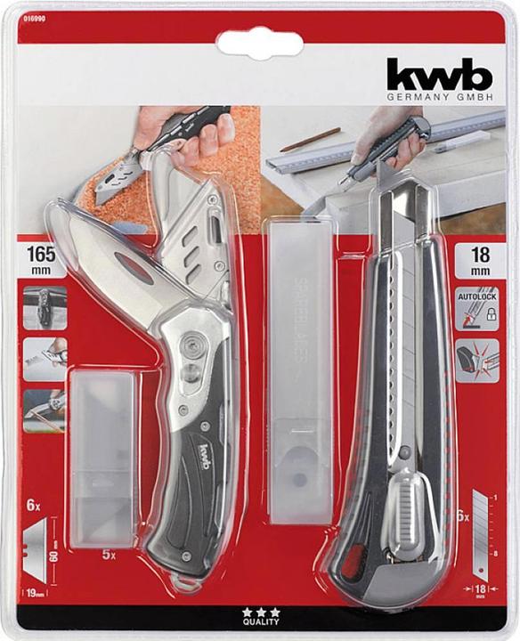 Image du produit kwb SET de couteaux 4 pièces (Cutters)