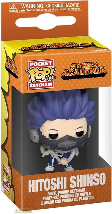 Actual product image Funko My Hero Academia présentoir porte-clés Pocket POP! Vinyl Hitoshi Shinso 4 cm (1)