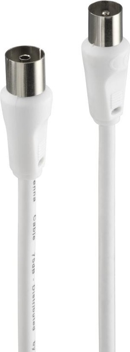 Image du produit Hama Koax-Stecker – Koax-Kupplung (75 dB, Câble d'antenne)
