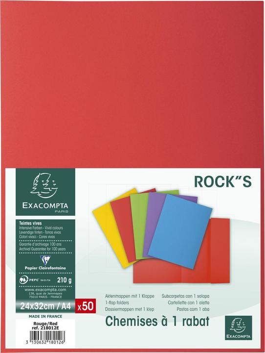 Image du produit Exacompta Fardes de classement - Couvertures de dossiers (A4, 50 x)