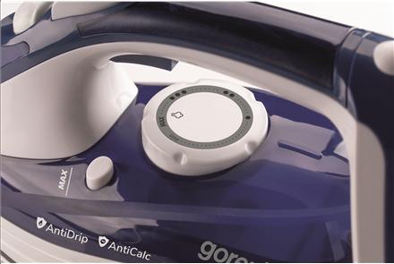 Produktbild Gorenje Steam Iron SIH2600BLC Steam Iron, 2600 W, Water tank capacity 350 ml, Continuous steam 30 g/min, Blu (2600 W, 95 g/min)