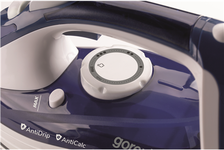 Actual product image Gorenje Steam Iron SIH2600BLC Steam Iron, 2600 W, Water tank capacity 350 ml, Continuous steam 30 g/min, Blu (2600 W, 95 g/min)