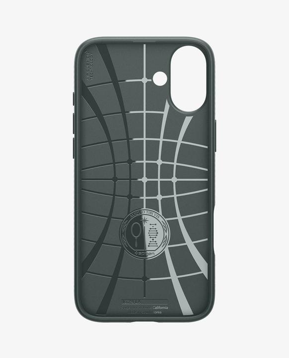 Actual product image Spigen Liquid Air iPhone 16 zielony/abyss green ACS08196 (Apple iPhone 16)