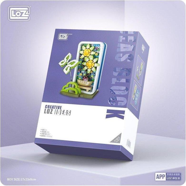 LOZ Schmuckkästchen mit Sonnenblumen & Schmetterling (1932)