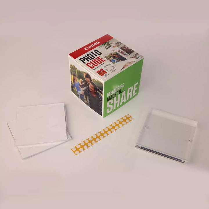 Produktbild Canon Photo Cube Creative Paper 5x5 green (13 x 13 cm, 130 x 130 mm, 5x5", 40 Stk.)
