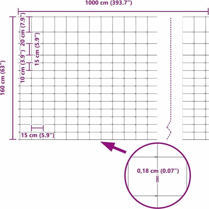 Produktbild vidaXL Wildzaun