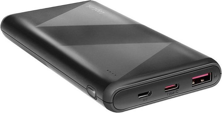 Actual product image LogiLink Mobile auxiliary battery, 10,000 mAh, 2x USB, black Portable auxiliary battery for smartphones & (10000 mAh, 18 W, 37 Wh)