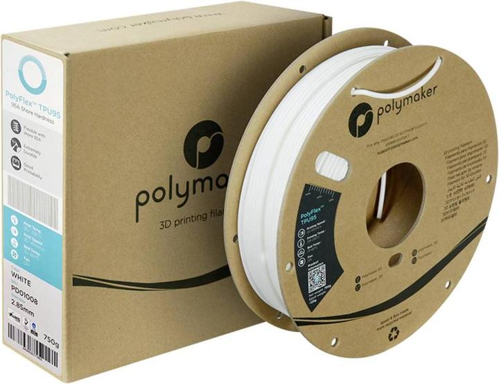 Actual product image Polymaker Filament PolyFlex 1612134 flex (PLA, 1.75 mm, 750 g)
