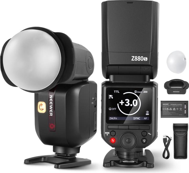 Produktbild Neewer Z880-S TTL Camera Flash Speedlite With 3000mAh Lithium Battery And Diffuser (Aufsteckblitz, Sony)