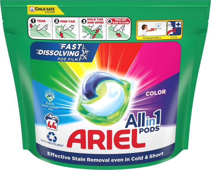Actual product image Ariel Skalbimo Kapsulės Colour 44vnt L