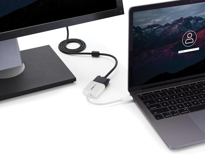 Actual product image StarTech USB-C To VGA Adapter - White (VGA, 1750 cm)