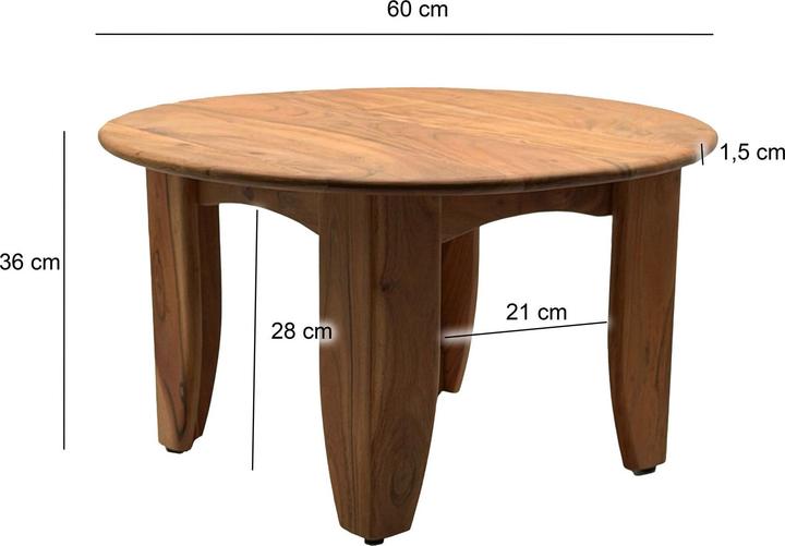 Image du produit Wohnling Rund (60 x 60 x 36 cm)