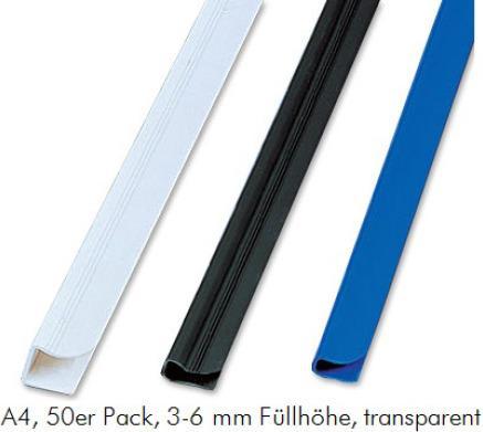 Image du produit Fellowes Dos de reliure 3-6mm 50PK transparent