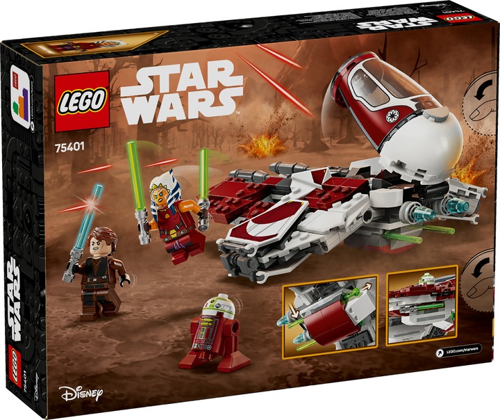 Actual product image LEGO Ahsokas Jedi Interceptor (75401, LEGO Star Wars)