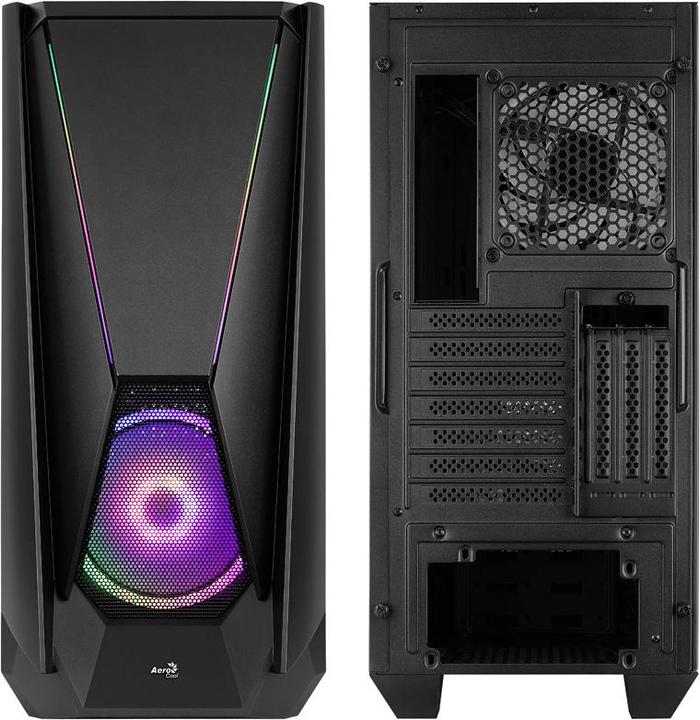 Actual product image AeroCool Visor PC Acrylonitrile Butadiene Styrene (ABS) (ATX, Micro-ITX, Mini-ATX, Mini-ITX)