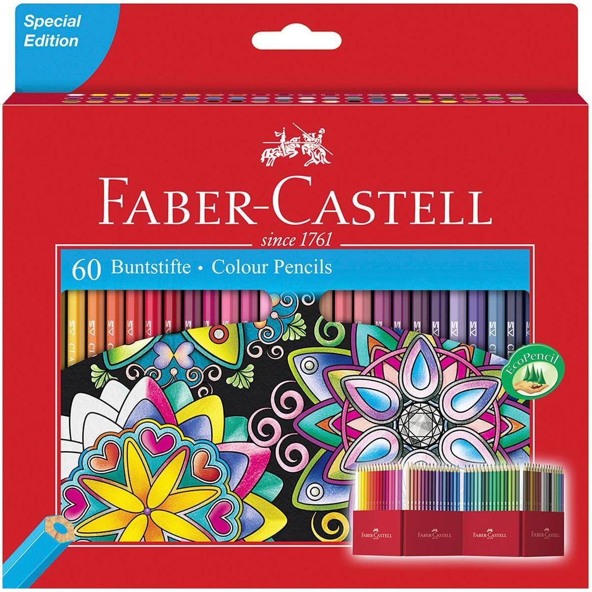 Faber-Castell, Malstifte, Farbstifte (Mehrfarbig, 60 x)