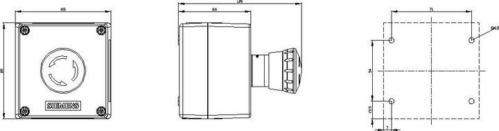 Produktbild Siemens Enclosure for command devices, 22mm
