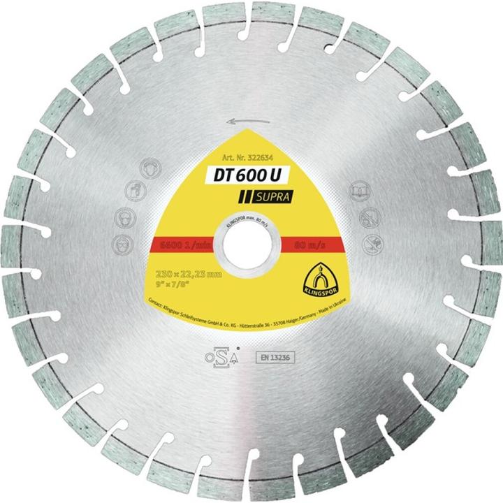 Actual product image Klingspor DT 600 U Supra - diamond blades 350 x 20 mm