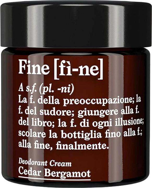 Actual product image [fì-ne] Cedar Bergamot - Deodorant Cream (Crème)
