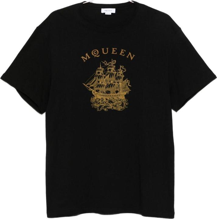Produktbild Alexander McQueen T-shirt E Polo Nero E Oro (S)