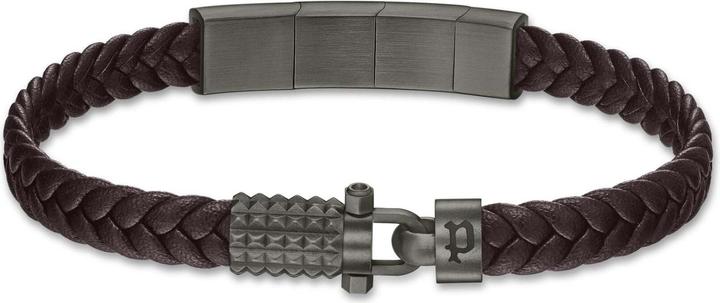 Immagine prodotto Police Bracciale Wrath (19 cm, Cuoio, Acciaio inossidabile)