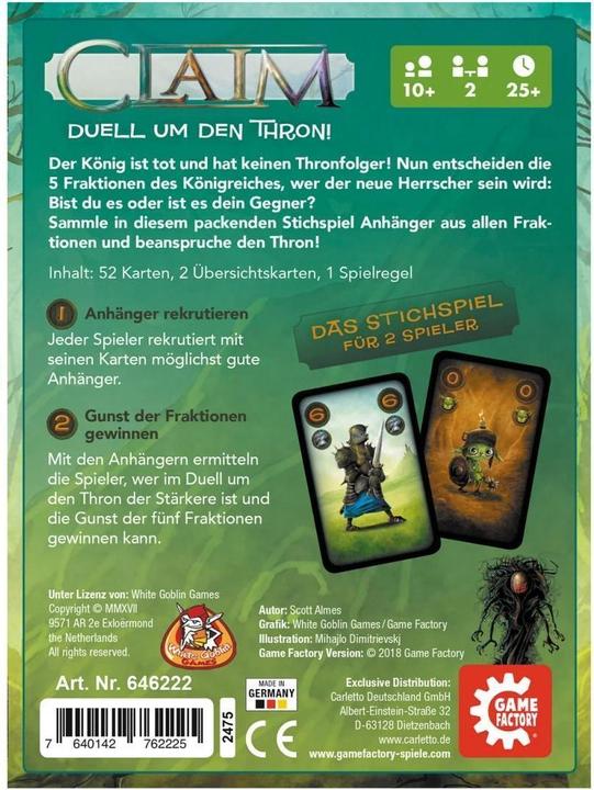 Produktbild Game Factory Claim (d) (Deutsch)
