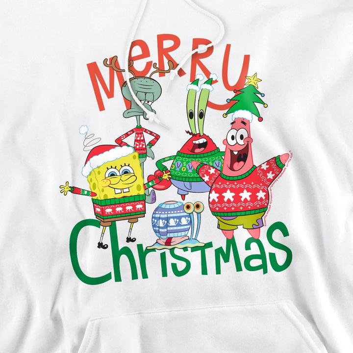 Produktbild Spongebob Squarepants Merry Christmas Kapuzenpullover (S)