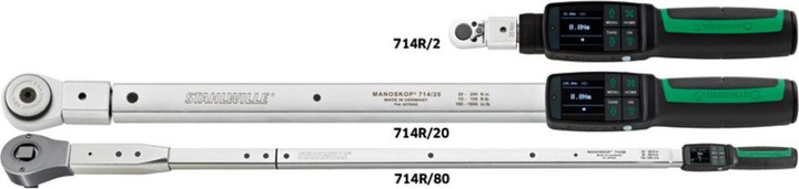 Actual product image Stahlwille 714R Angle of rotation torque wrench MANOSKOP, Insertion tool, 40 (3/4", 30 Nm, 400 Nm)