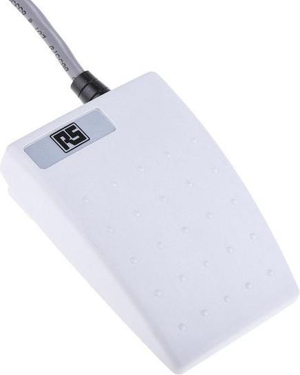 Actual product image Herga Foot switch Push-button end, 1-pole changeover contact, 3 A thermoplastic 24V, IP X7