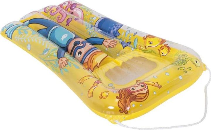 Produktbild Jilong MATERAC PLAŻOWY Z OKIENKIEM PODWODNY ŚWIAT 74x48CM 37591 - ŻÓŁTY