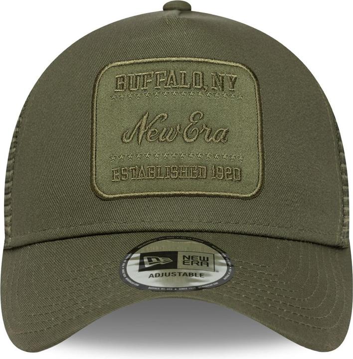 Produktbild New Era A-Frame Trucker Cap - Brand Patch Oliv (One Size)