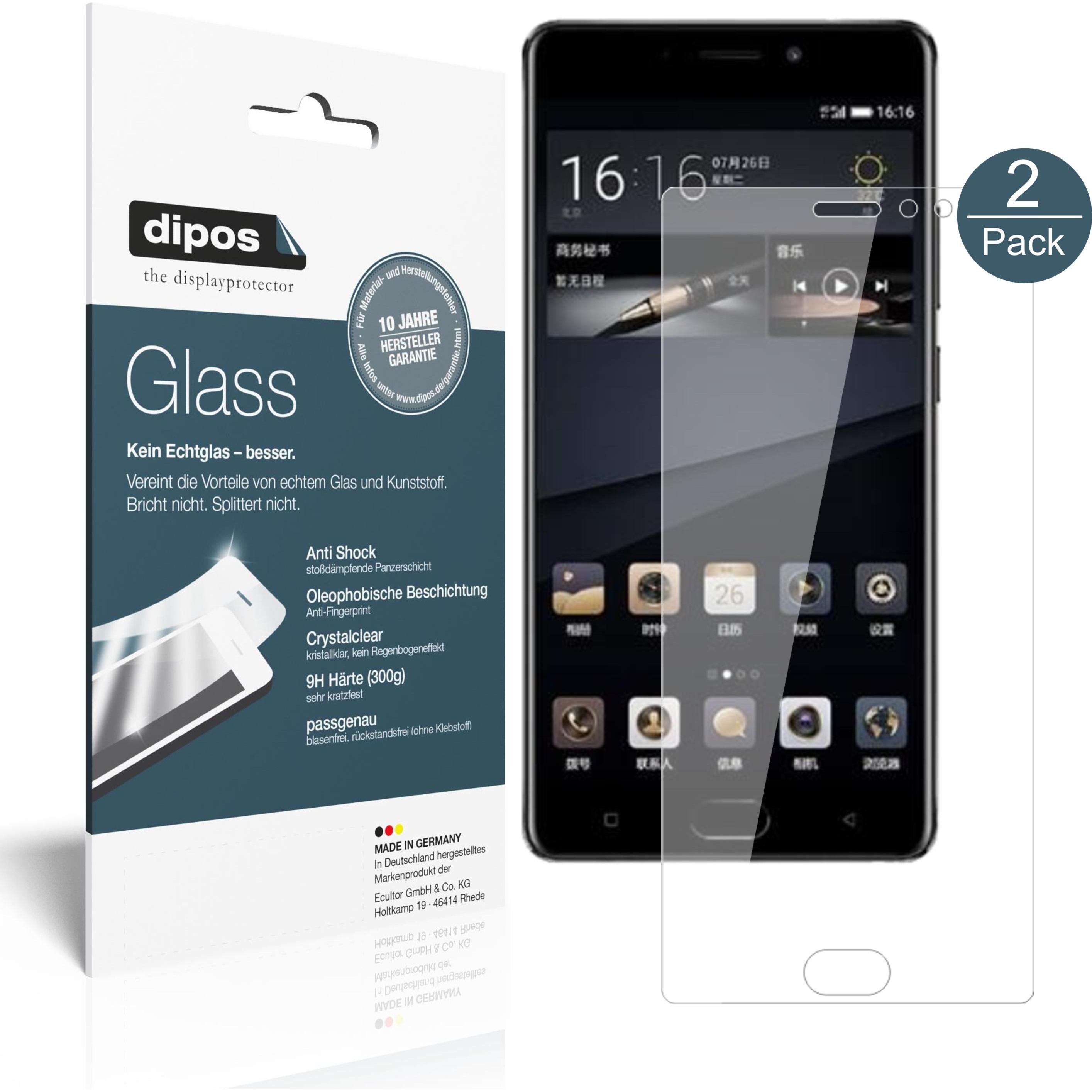 Dipos Displayschutz Anti-Shock (2 Stück, Beafon M6s Plus), Smartphone Schutzfolie, Transparent