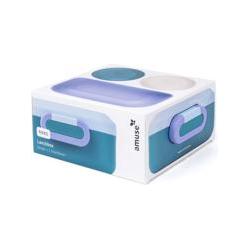 Amuse Lunchbox Rikko Teiler Und 2 Snack Lagoon Sky, Lunchbox, Mehrfarbig