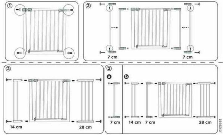 Produktbild Safety 1st Easy Close Verlängerung 14cm Metall Weiss (14 - 73 cm)