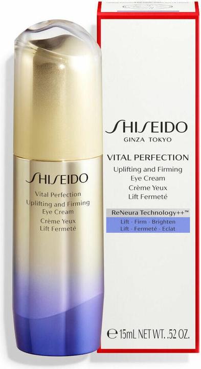 Productafbeelding Shiseido Vital Perfection - Opbeurende en verstevigende oogcrème (Oogverzorgingscrème, Dag + Nacht, 15 ml)