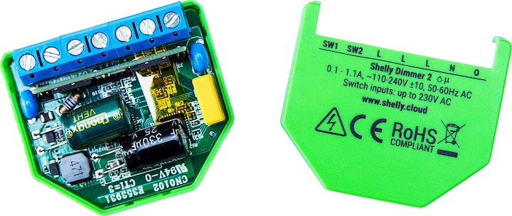 Actual product image Shelly Dimmer 2 (Dimming actuator)