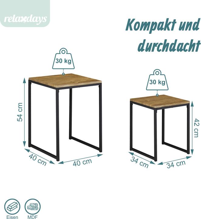 Image du produit Relaxdays Table d'appoint