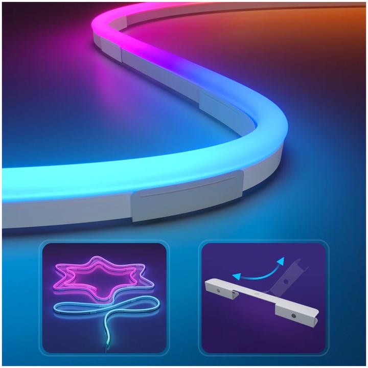 Actual product image Govee 5M Neon Preinstalled Strip Light in crisp white (Multicoloured, 500 cm, Indoor, Outdoor)