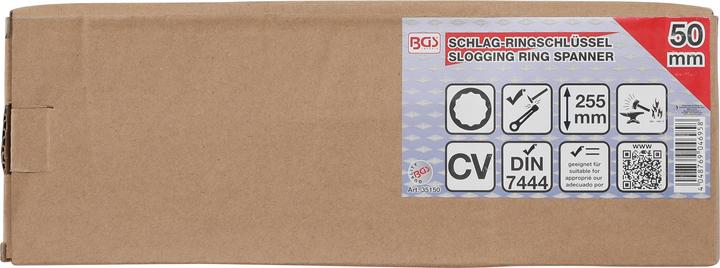 Produktbild BGS Schlag-Ringschlüssel SW 50 mm (50 mm)