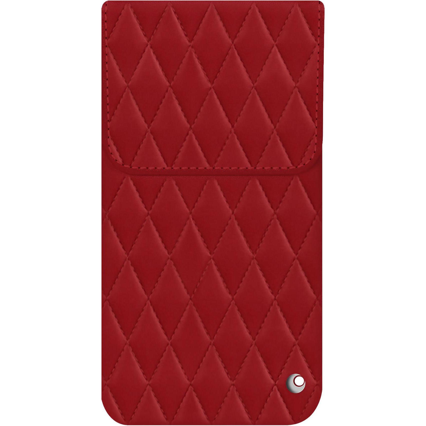 Noreve Lederschutzhülle (Apple iPhone 16 Pro), Smartphone Hülle, Rot